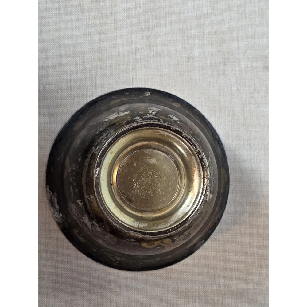 Vintage ACADEMY Silver On Copper 535 Bowl 3.5 X 2.25 